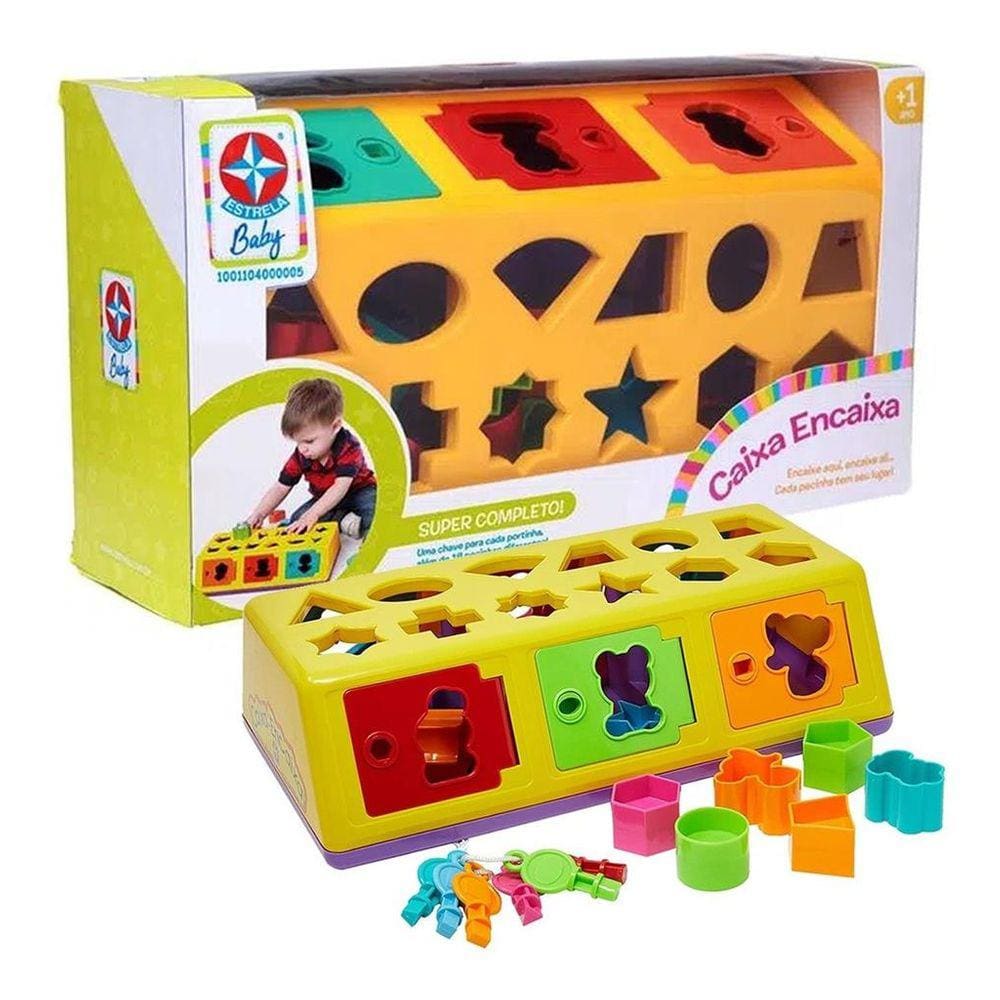 Jogo Educativo Caixa Encaixa Peças Criativo Estrela Baby