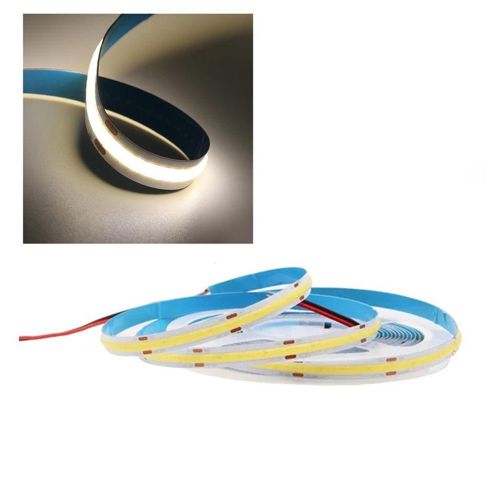 Fita de Led COB 4000k 12v Rolo 50 metros 10w Sanca Teto Rebaixado Gesso Decoraçao