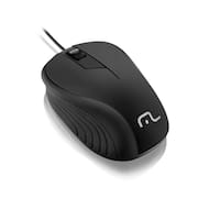 Mouse Emborrachado Com Fio Multilaser 1200 DPI USB - MO222