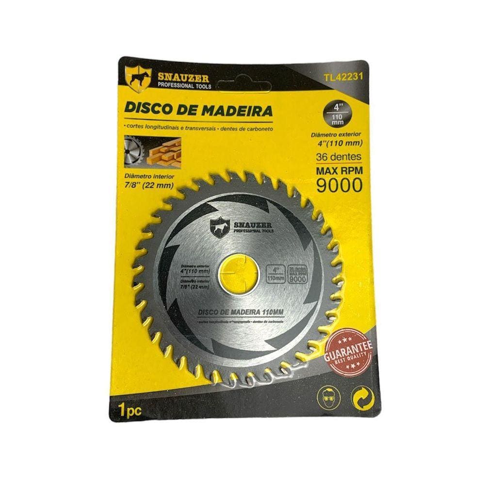 Disco De Serra Circular Diamantado 4 110Mm Snauzer Tl42231