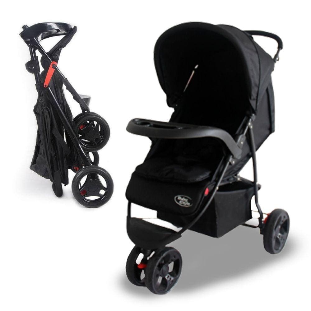 Carrinho Urban Rodas Grandes Baby Style Preto