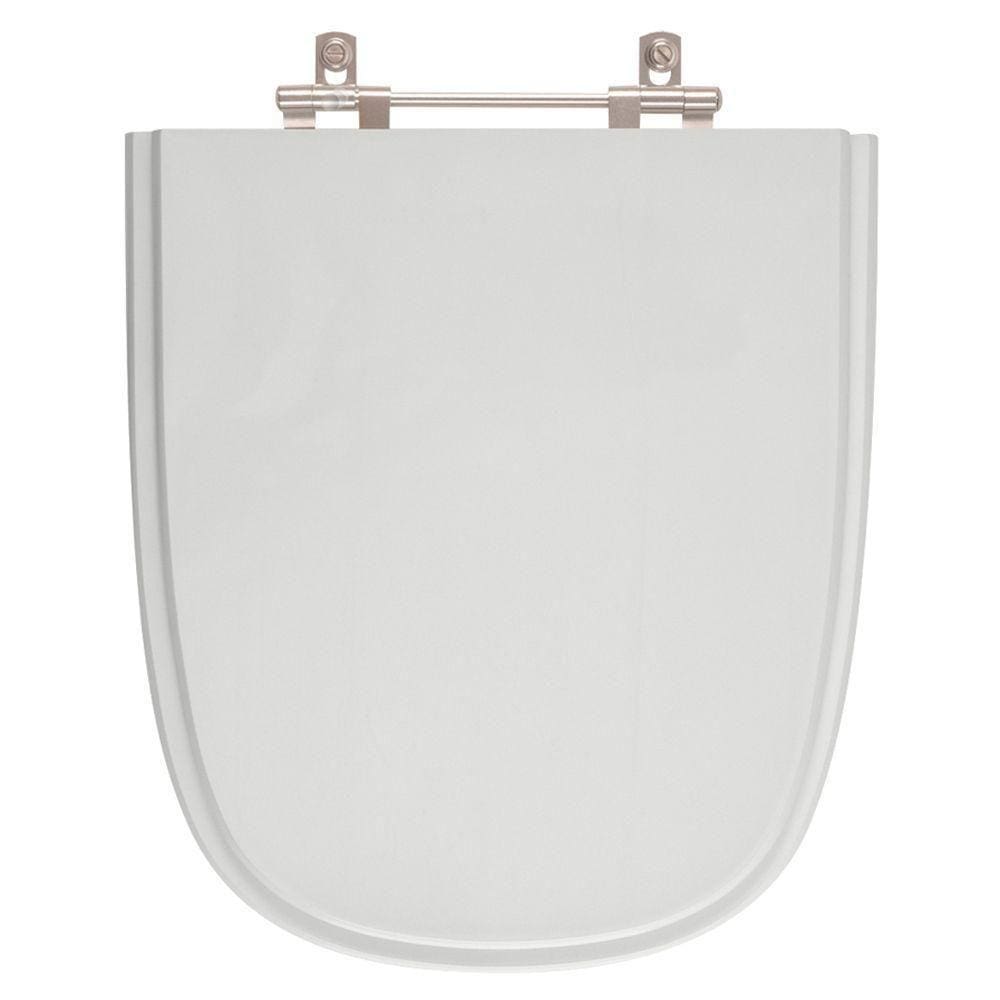 Assento Sanitario Poliester Ibiza Cinza Platina Para Vaso