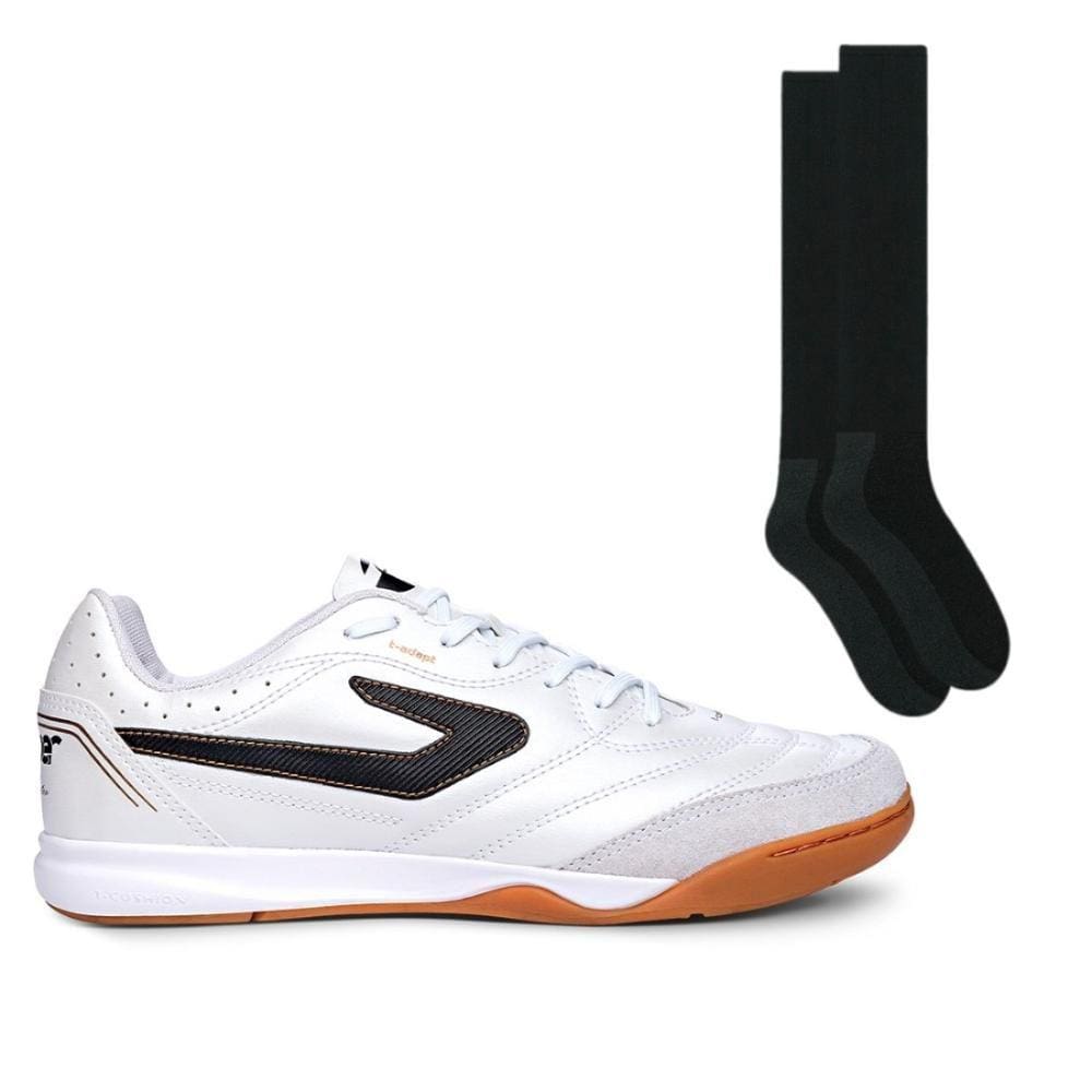 Chuteira Futsal Topper Maestro Td Iv+Meião Color Sports De Futebol