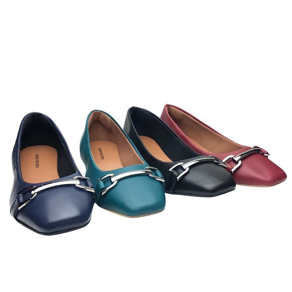 Retro Fivela Cor Bordo