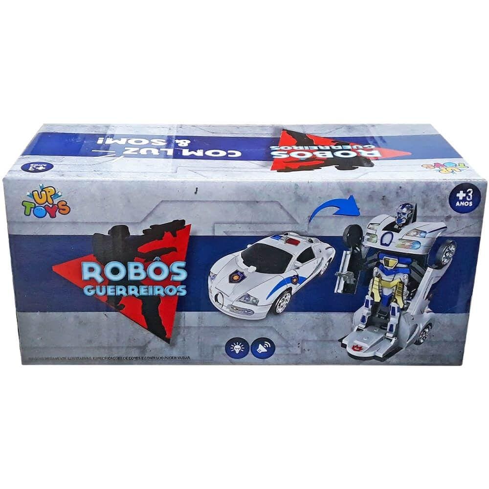 Carro Robo Bate E Volta Policial 20Cm Zoop