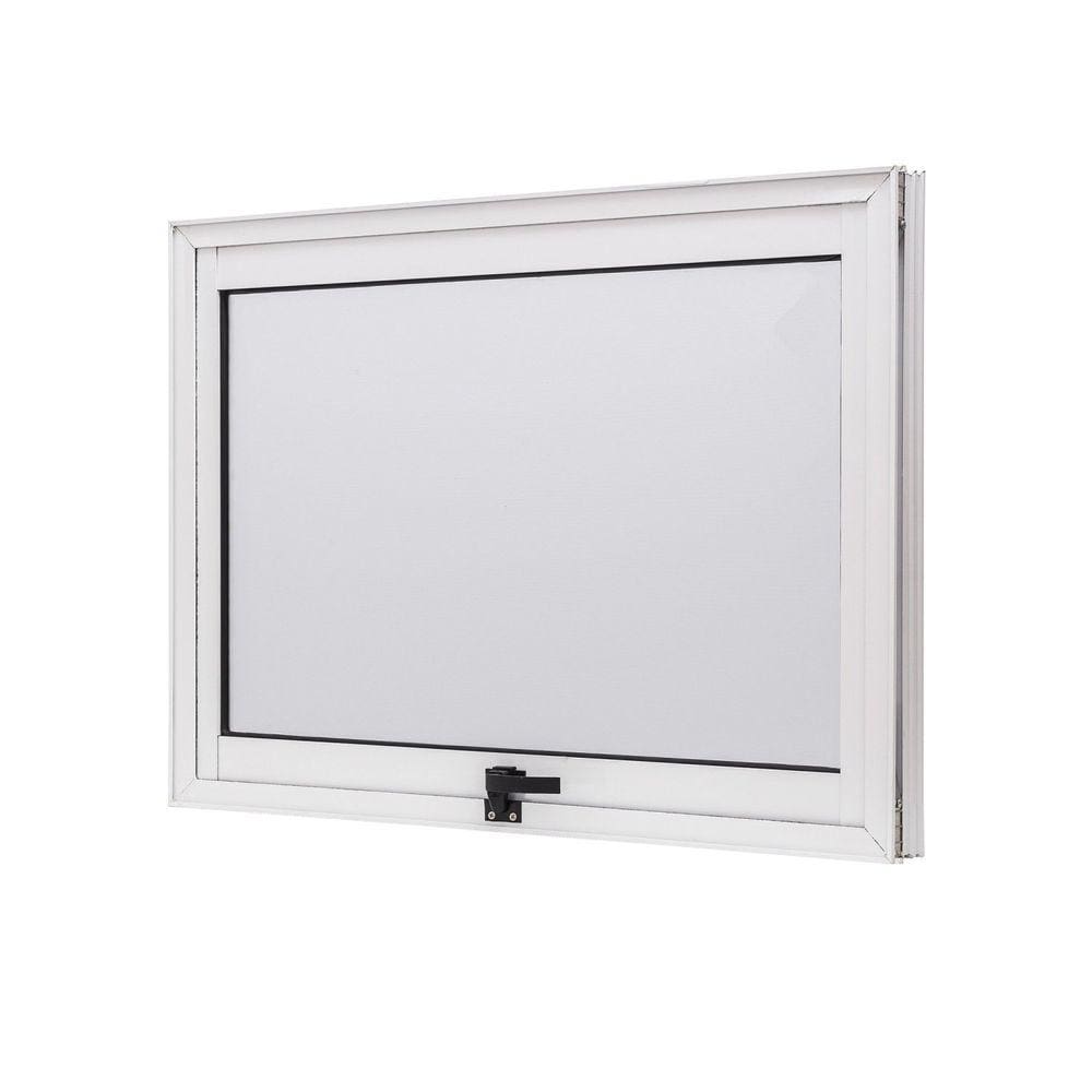 Janela de Aluminio Maxim-ar 60x60cm Vidro Boreal Cristal Ramassol