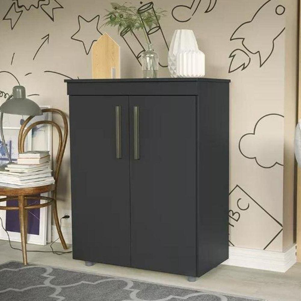 Cômoda 2 Portas Advantage Batrol Móveis Black