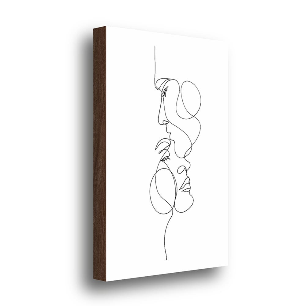 Quadro Decorativo Rostos Abstratos 40x60cm