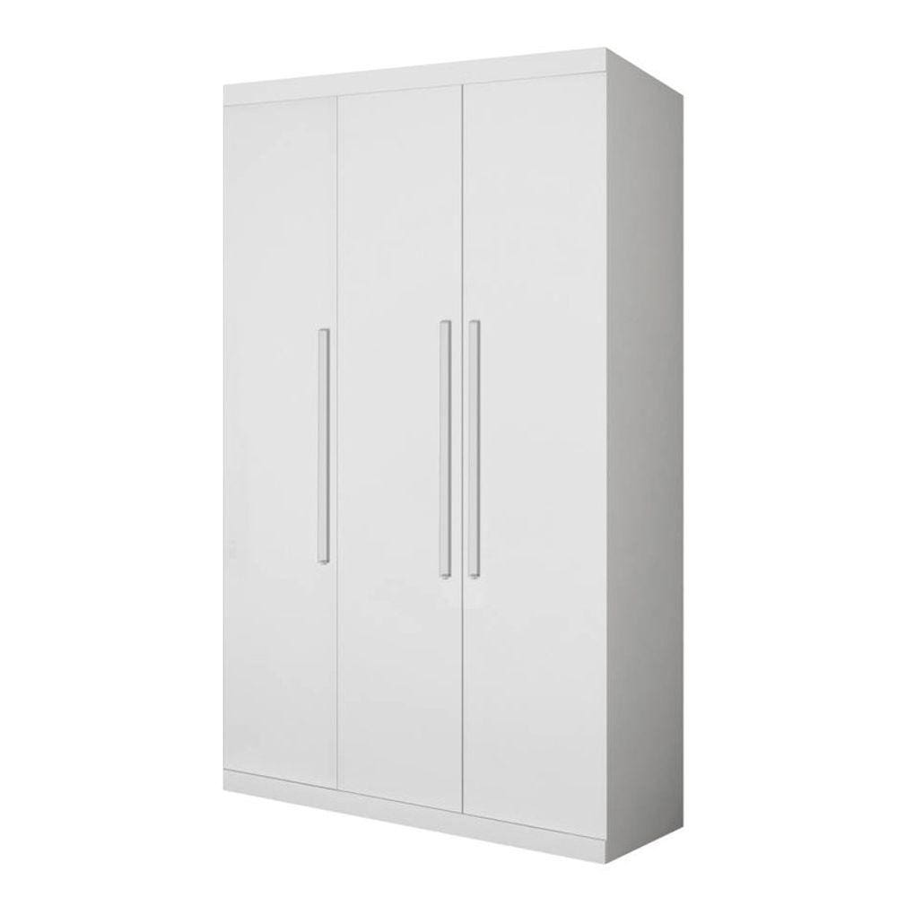 Modulado 3 portas puxar 3 gavetas 1,21m - Luna-Branco - Bianchi Móveis