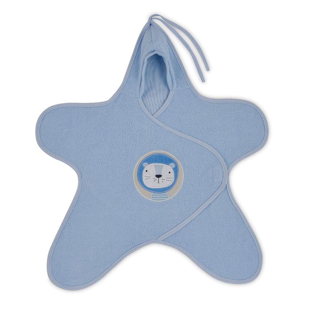 Saco de Dormir Algodão Cobertor de Lã Estrela Azul Zip Toys