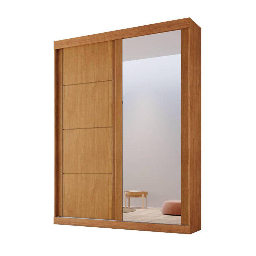 Modulado 2 portas correr 1 espelho 2 gavetas 1,61m - Luna-Nature - Bianchi Móveis