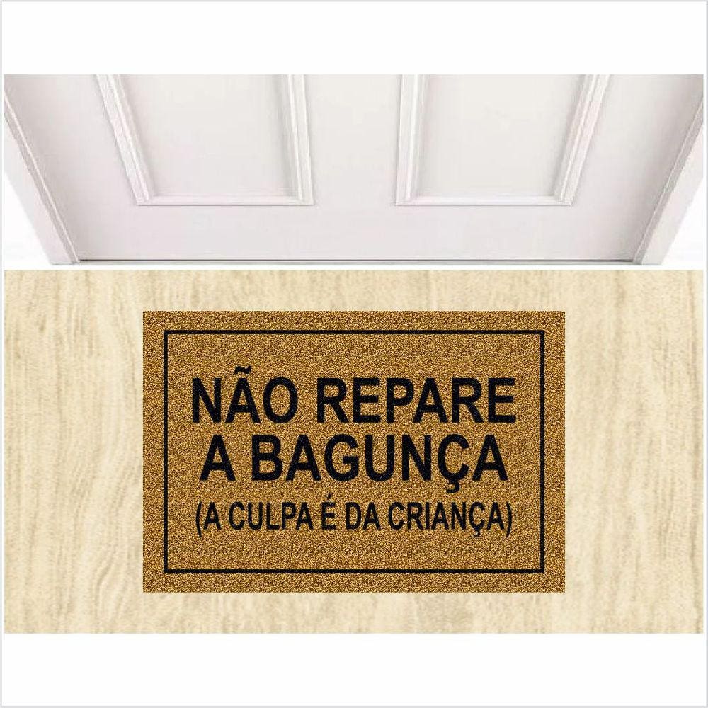 Tapete Capacho Não Repare Na Bagunça Medida Porta