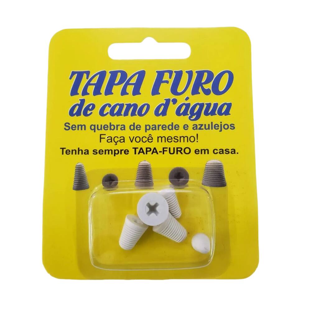 Tapa Furo Com Rosca Reparo Para Cano De Agua PVC Furado 5 Unidades