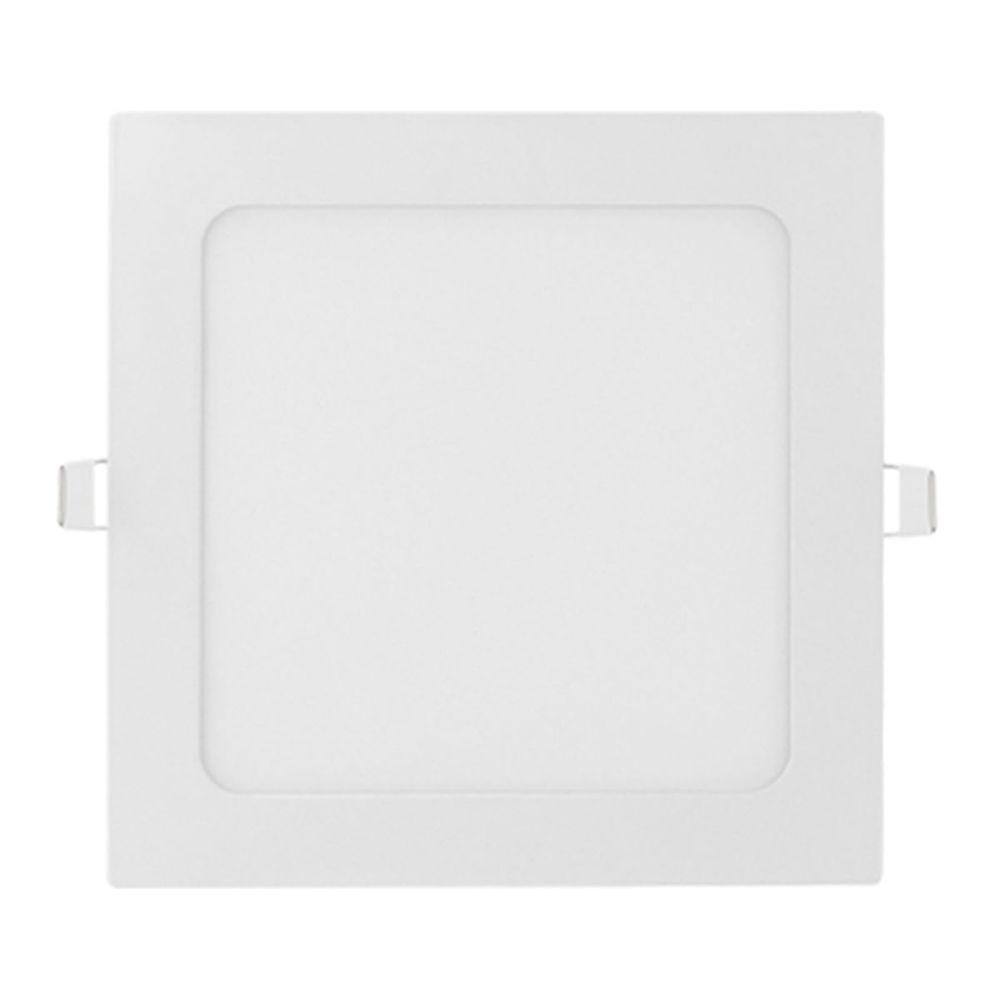 Painel Led Embutir 25w Branco Quente 3000k 30cm Quadrado Bivolt 1760lm Abs Save Energy