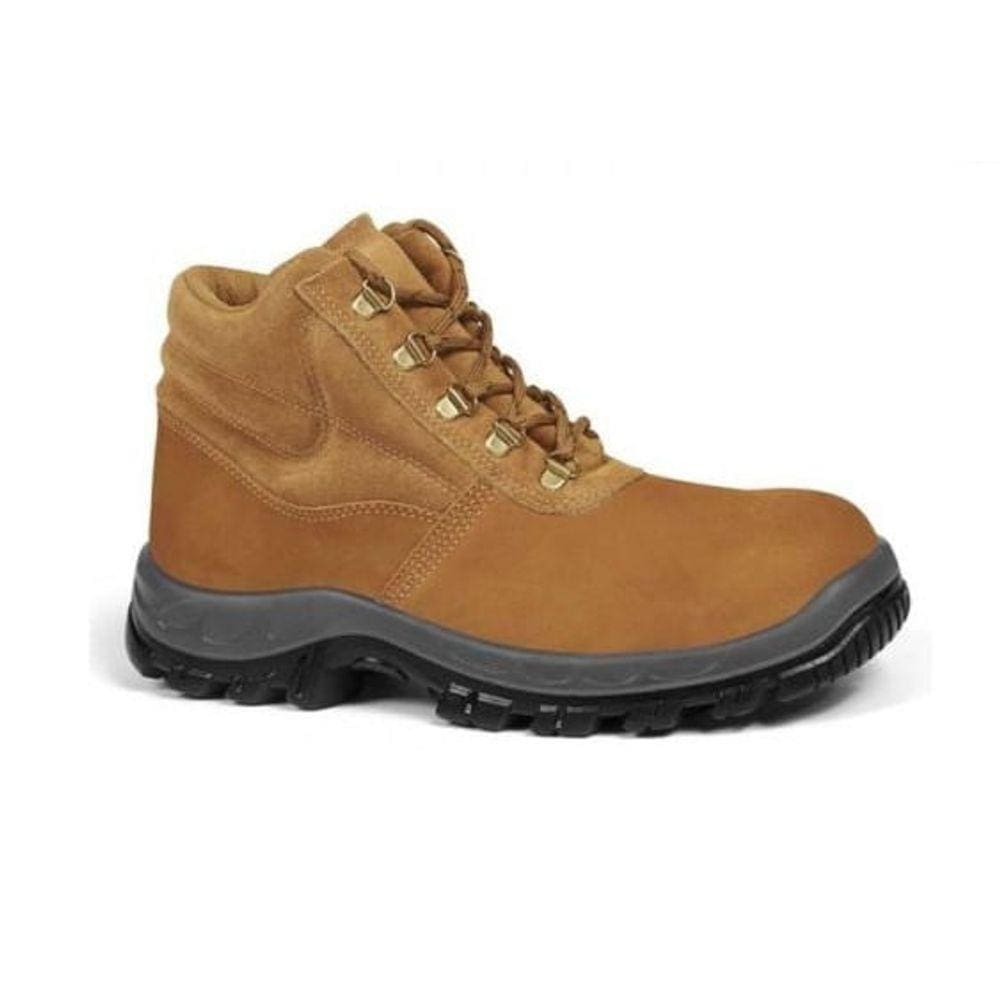 Bota Camurça Bico Plástico Cadarço Castor Nº 43 Bracol