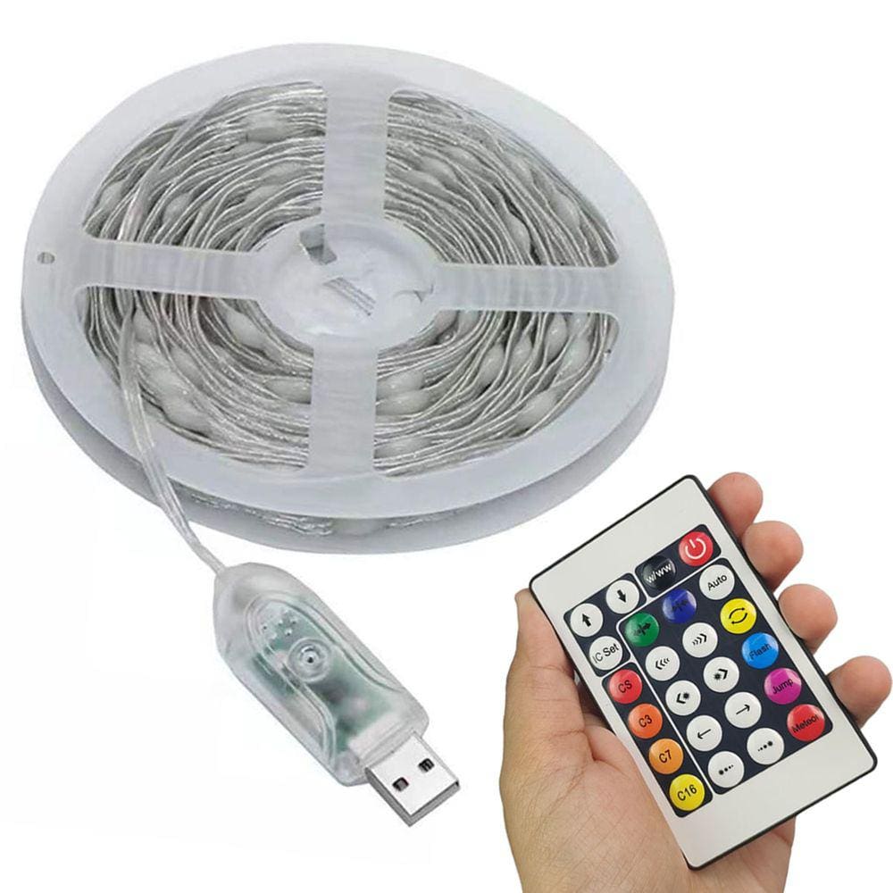 Fita Led Aplicativo App Celular Cores RGB 5 Metros Controle Ajustavel Decoraçao Enfeite Natal Gesso