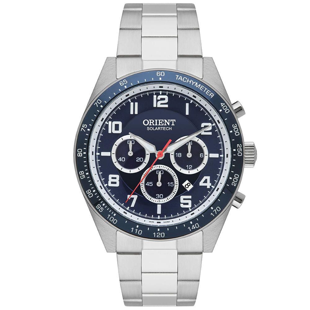 Relógio ORIENT cronógrafo solar masculino MBSSC250 D2SX