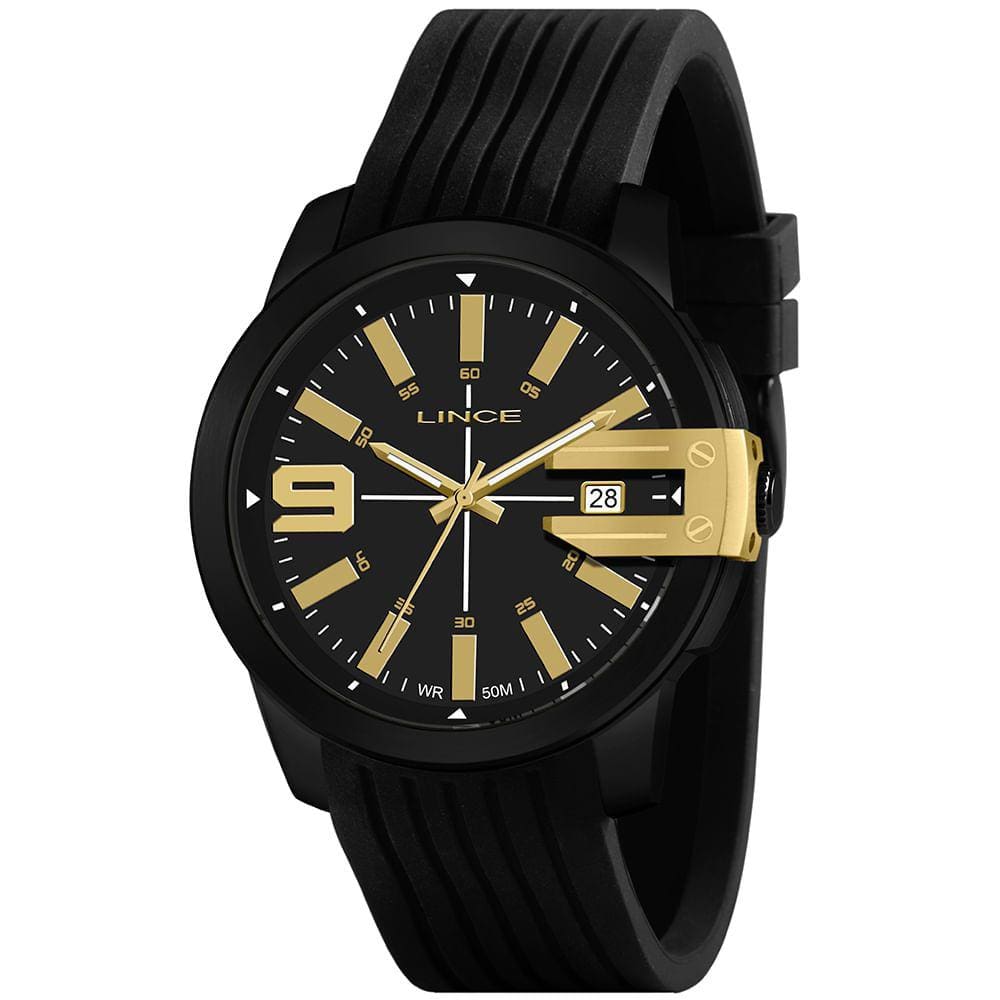 Relógio LINCE borracha preto masculino MRP4708L P2PX