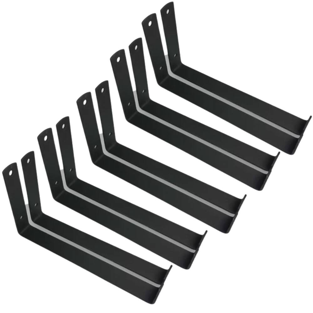 Mão Francesa Preto Suporte Para Prateleira Invertido 15cm 10 unidades
