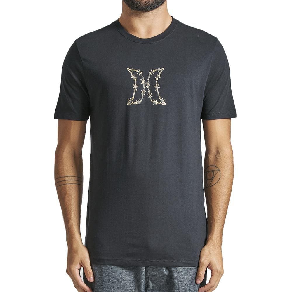 Camiseta Hurley Hard SM24 Masculina Preto