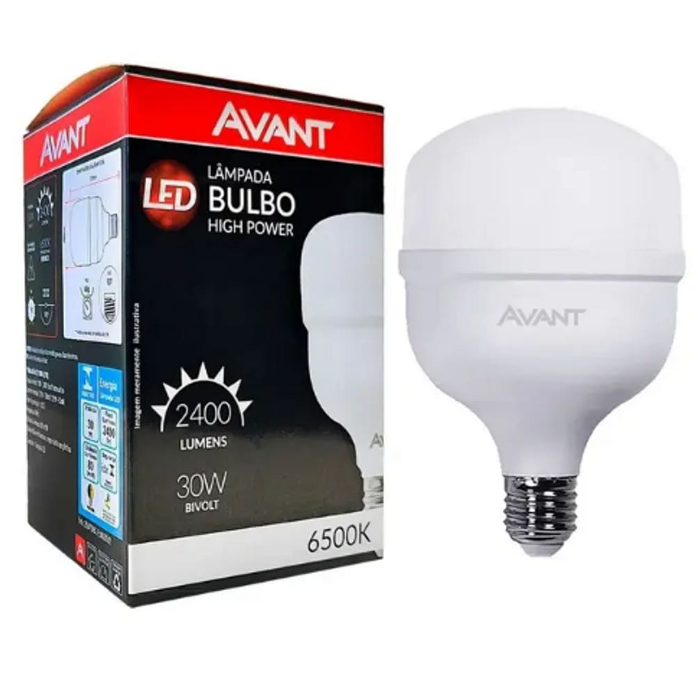 Lampada Bulbo 30w Branco Frio 6500k Alta Potencia E27 – Avant
