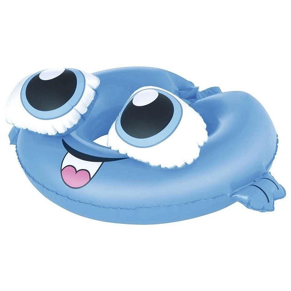 Boia Redonda Infantil Inflável Bichinhos Azul Mor