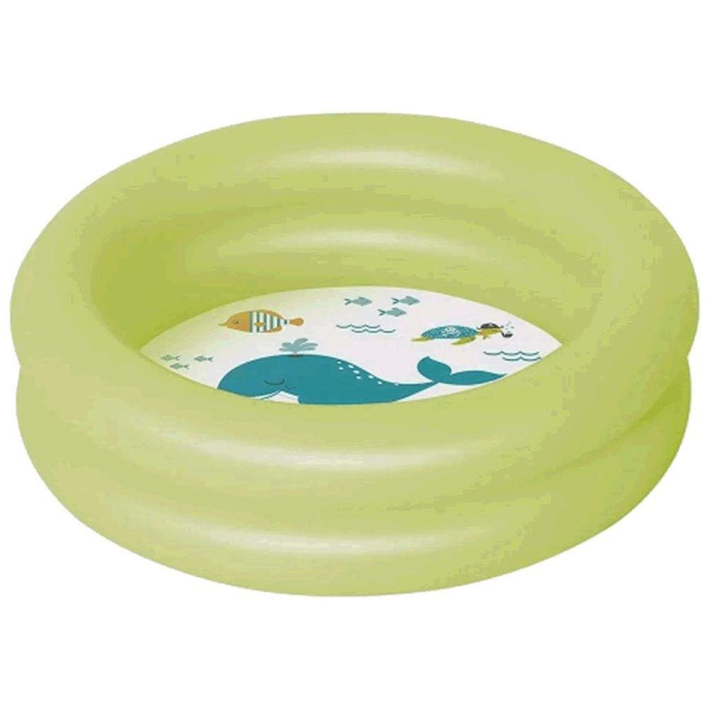 Piscina Infantil Banheira Inflável 28 Litros Verde Mor 1780