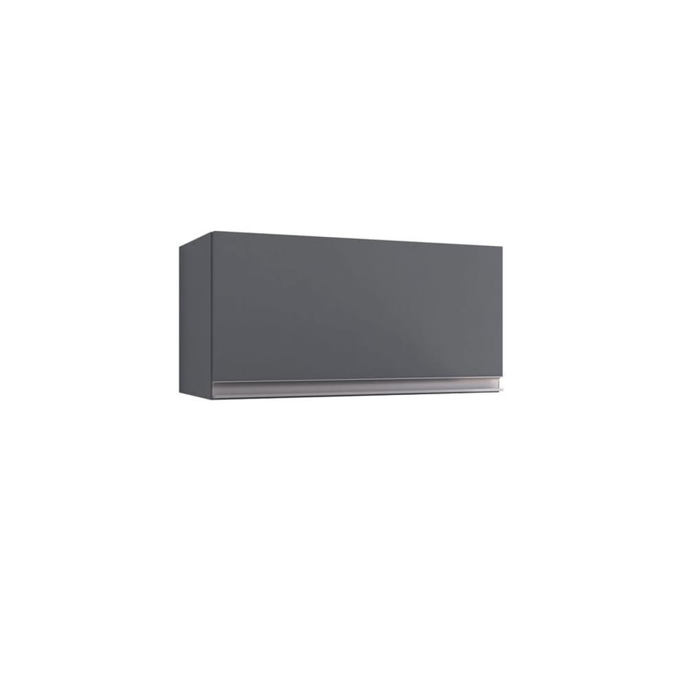 Armário Aereo para Lavanderia 60cm Andréia 1 Porta Cor Cinza - AJL