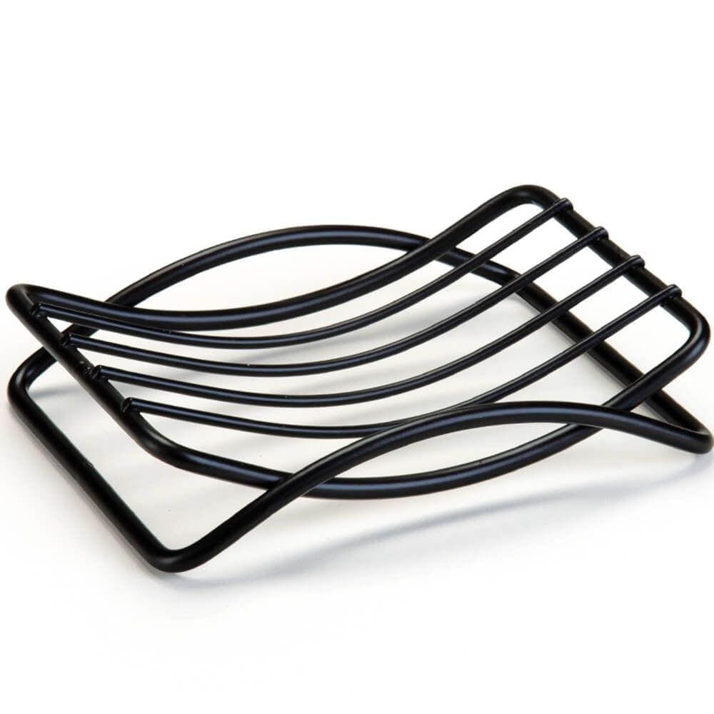 Saboneteira em metal Preto Fosco Arthi