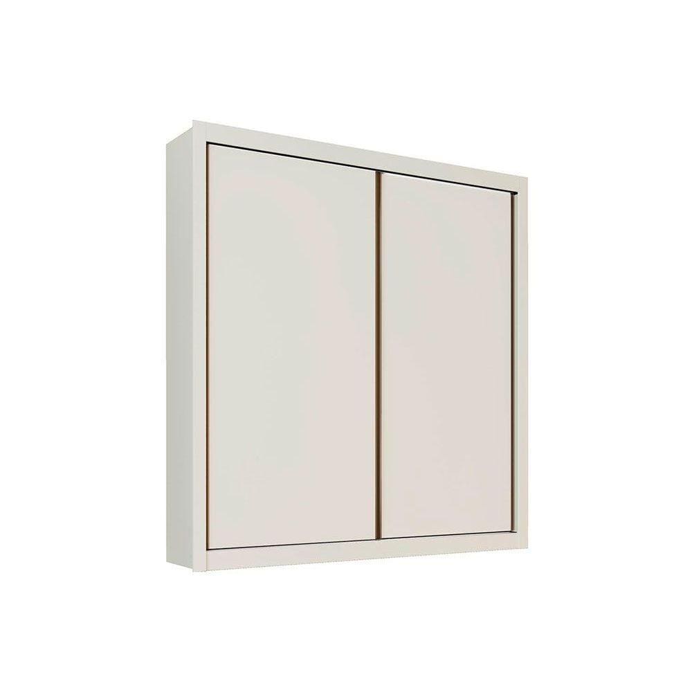 Guarda Roupa Casal 2 Portas de Correr e 4 Gavetas Zurique Off White - Europa