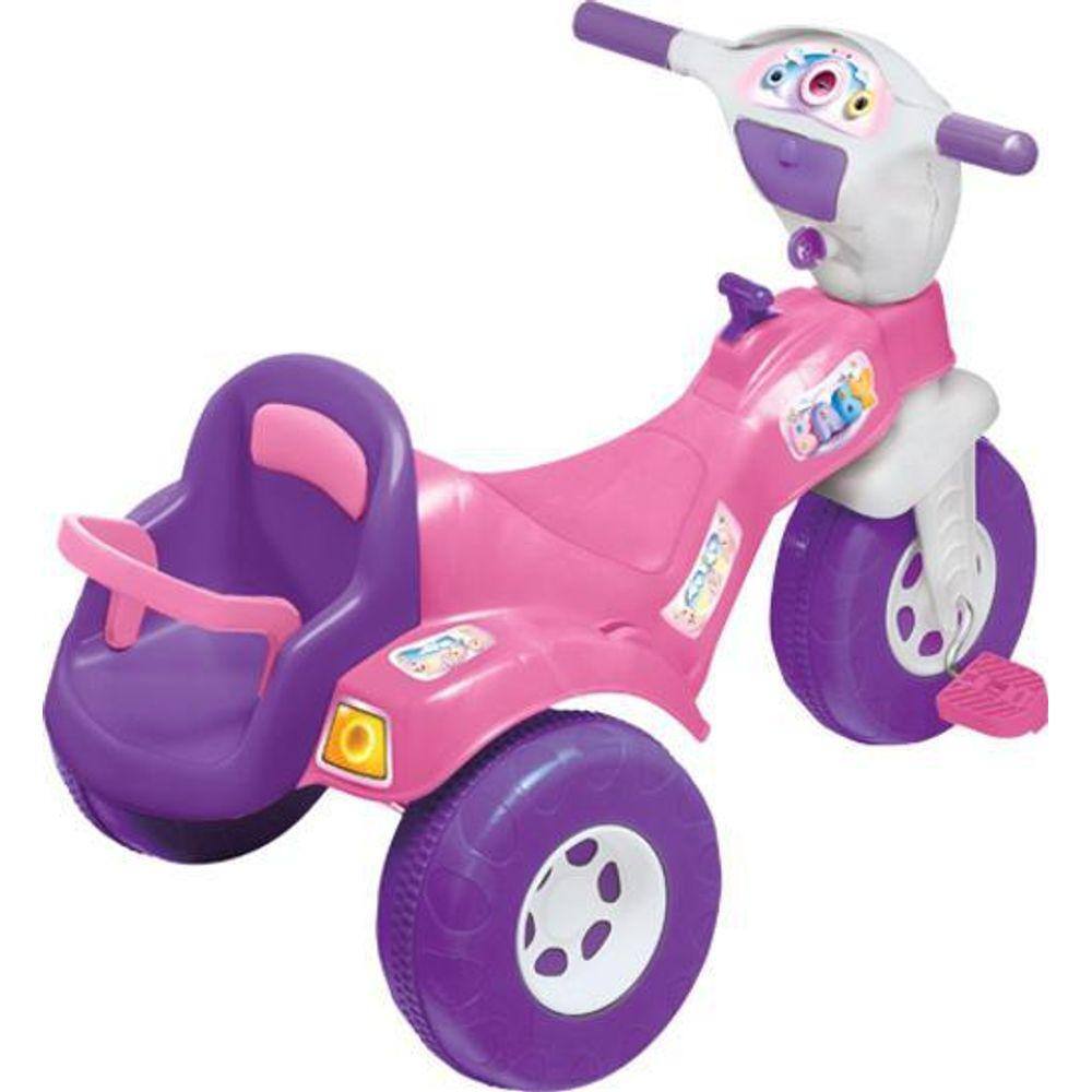 Triciclo infantil tico tico rosa menina