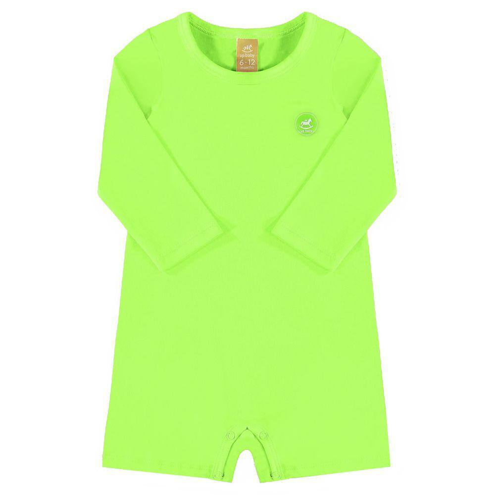 Macaquinho Praia Infantil Proteção UV Verde Limão Up Baby