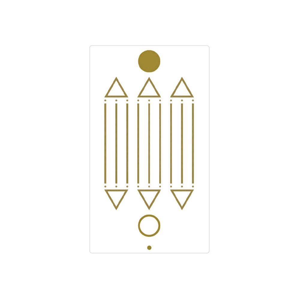 Adesivo Radiônico Desenho de Luxor - Com 3 adesivos - 5 cm