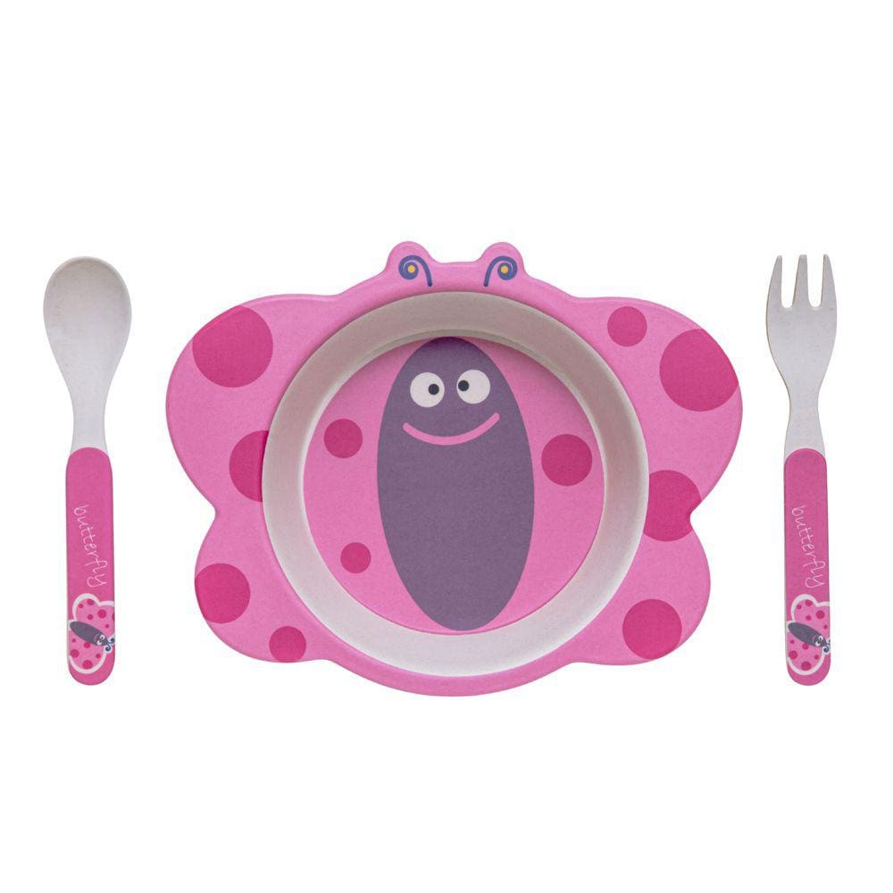 Conjunto Alimentação Borboleta Girotondo Baby 3 Peças