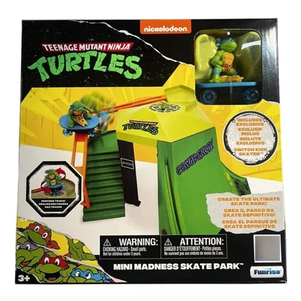 Tartarugas Ninja Caos Mutante Playset Pista De Skate Mini Madness Park C/ Skate Leo – Candide