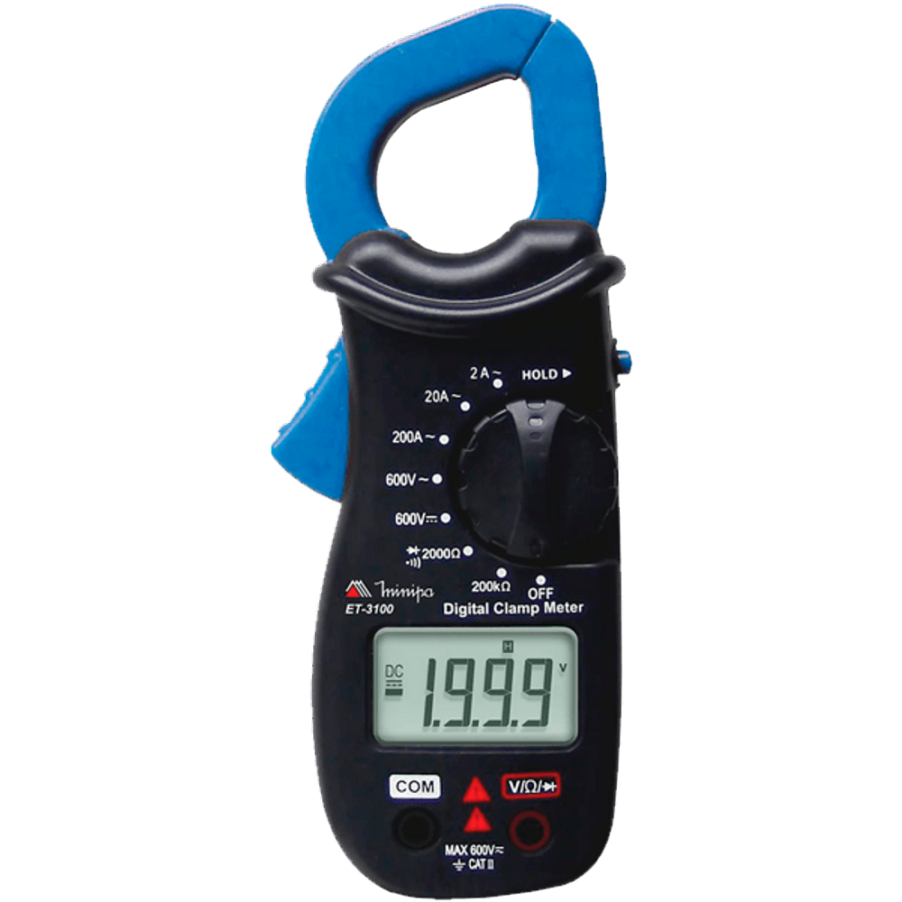 Alicate Amperimetro Digital Cat-Ii Et-3100 Minipa