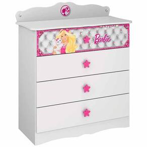 Quarto Infantil Cama com Dossel Barbie Star 8A - Pura Magia