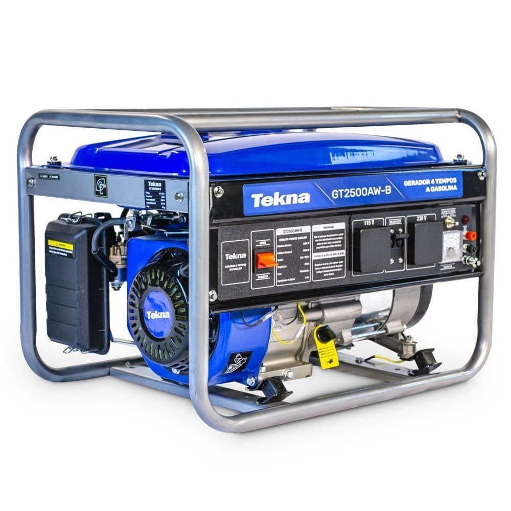 Gerador Portátil a Gasolina 4T 2,2KVA 2200W Bivolt TEKNA