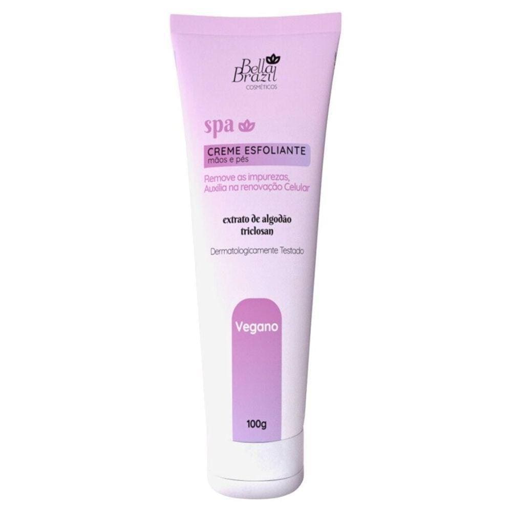 Creme Esfoliante Mãos E Pés Spa Bella Brazil 100g