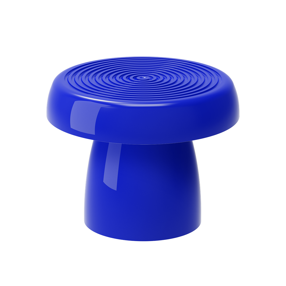 BANDEJA REDONDA ALEGRA 20 CM + PÉ (VASO) 15 CM - AZUL TURQUESA - Produfest