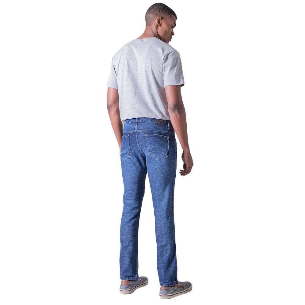 Calça Bivik Jeans Skinny Elastano Azul - Masculino