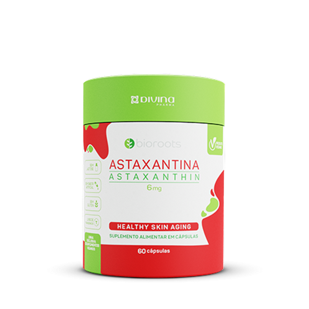 Astaxantina Suplemento Alimentar 6mg 60 Cápsulas