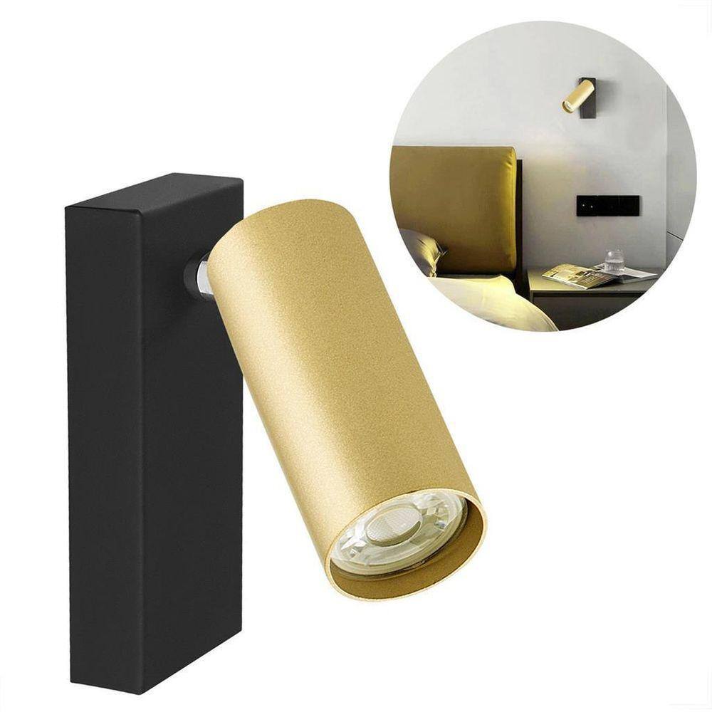 Kit 3 Arandela Spot Leitura Direcionável Dourada Quarto