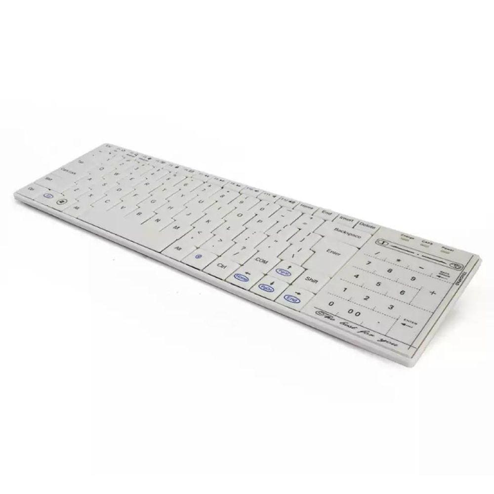 Mini Teclado Sem Fio Universal 2.4G Touchpad 2 Em 1 Tablet