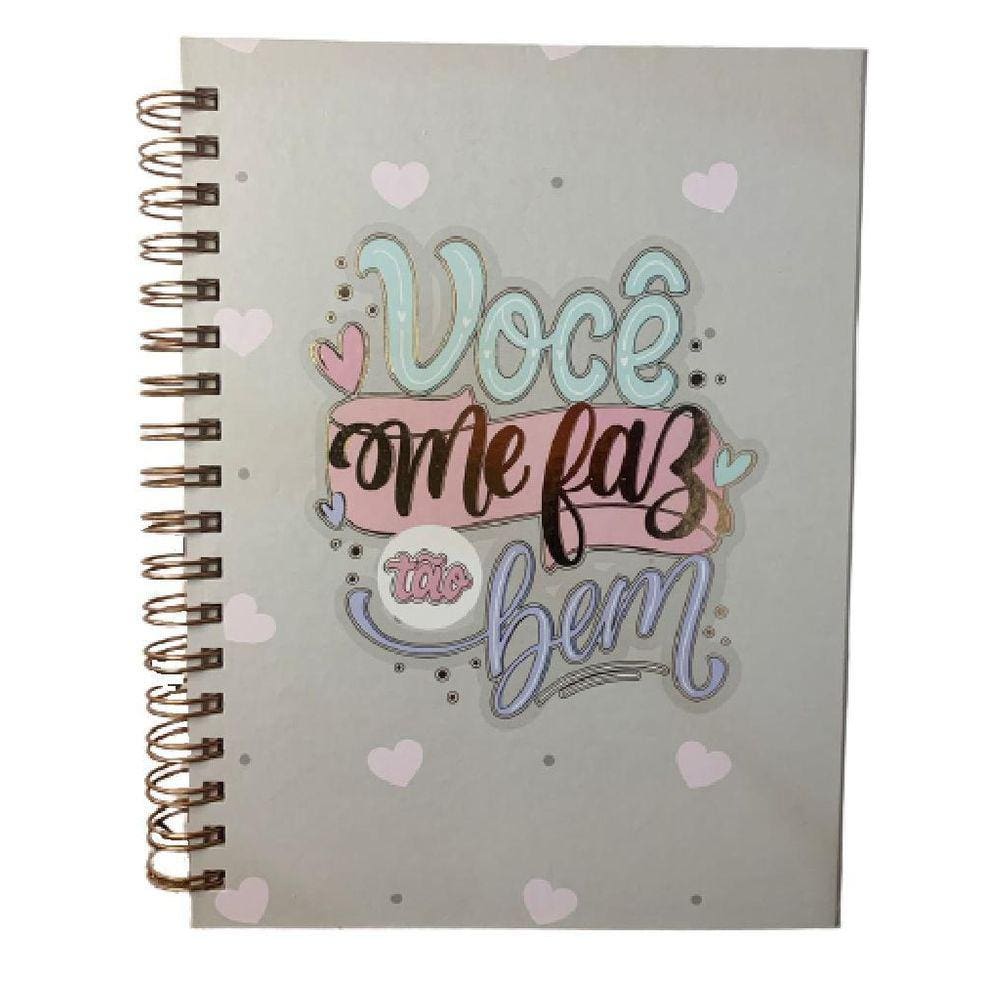 Caderno Colegial 90G Voce Me Faz Tao Bem 80 Fls