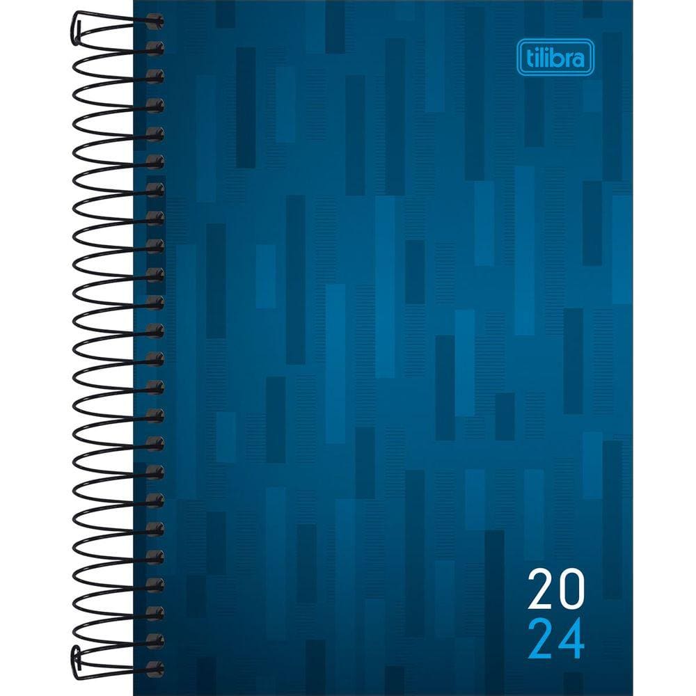 Agenda Espiral Diária 12 x 18,7 cm 176 folhas Zip 2024 Tilibra