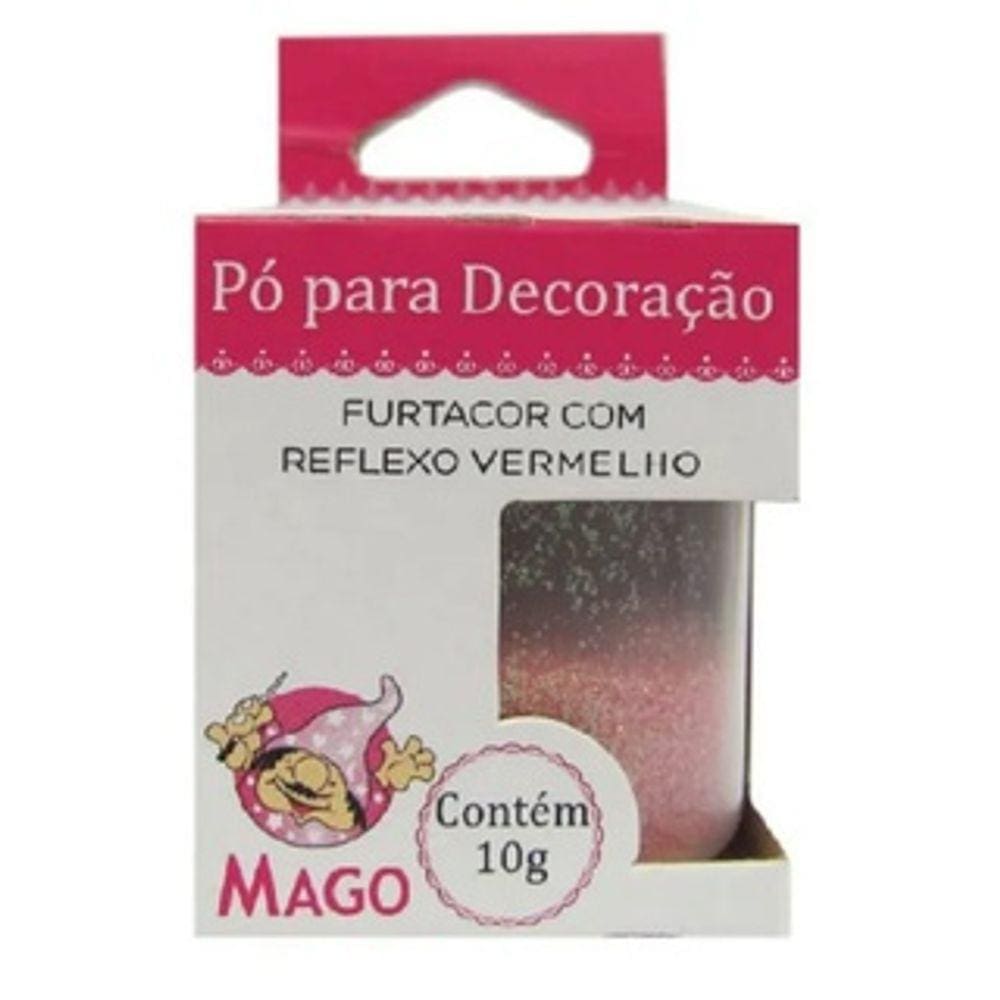 Pó Para Decoração Comestível Mago Furtacor com Reflexo Vermelho 10gr