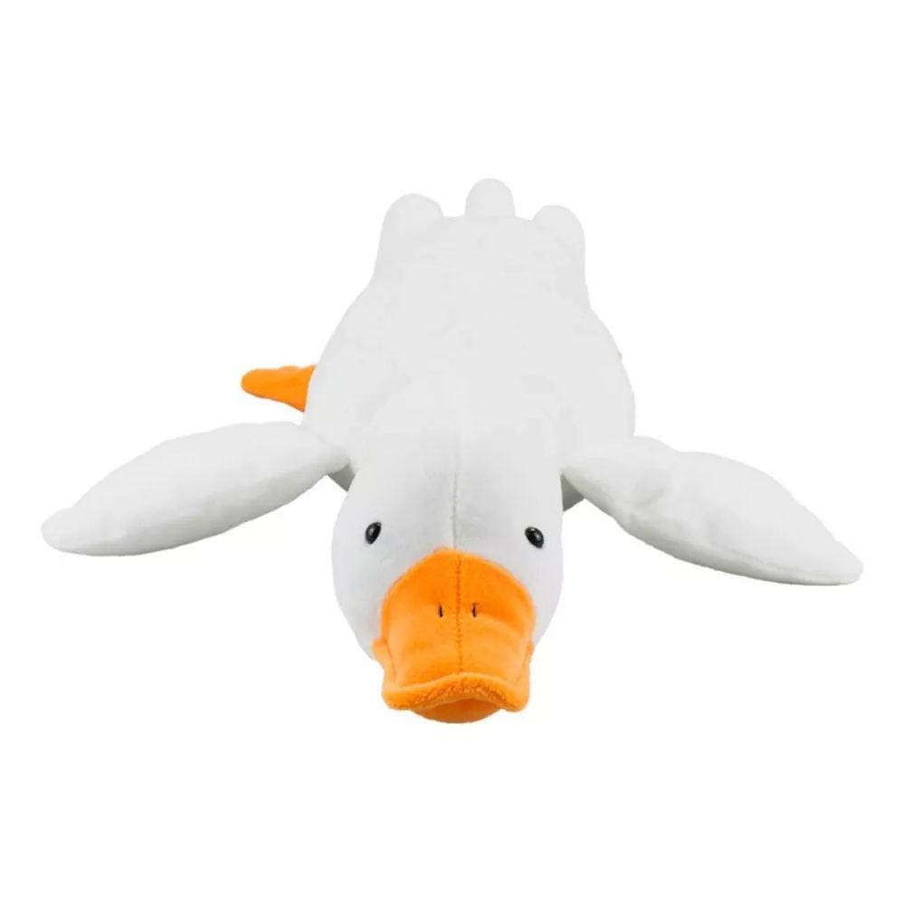 Ganso Branco Deitado 50cm - Pelúcia
