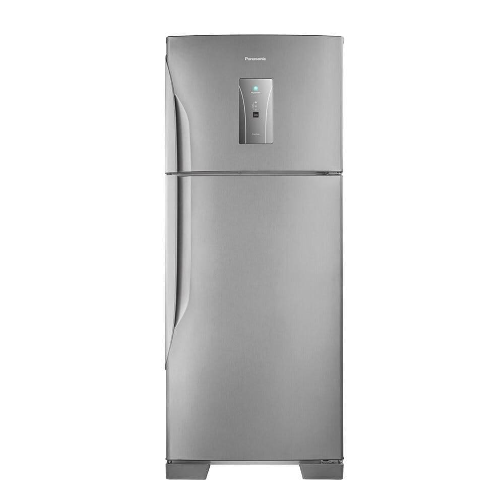 Refrigerador Panasonic 435 Litros 2 Portas com Freezer em Cima Aço Escovado BT50BD3XA 220V