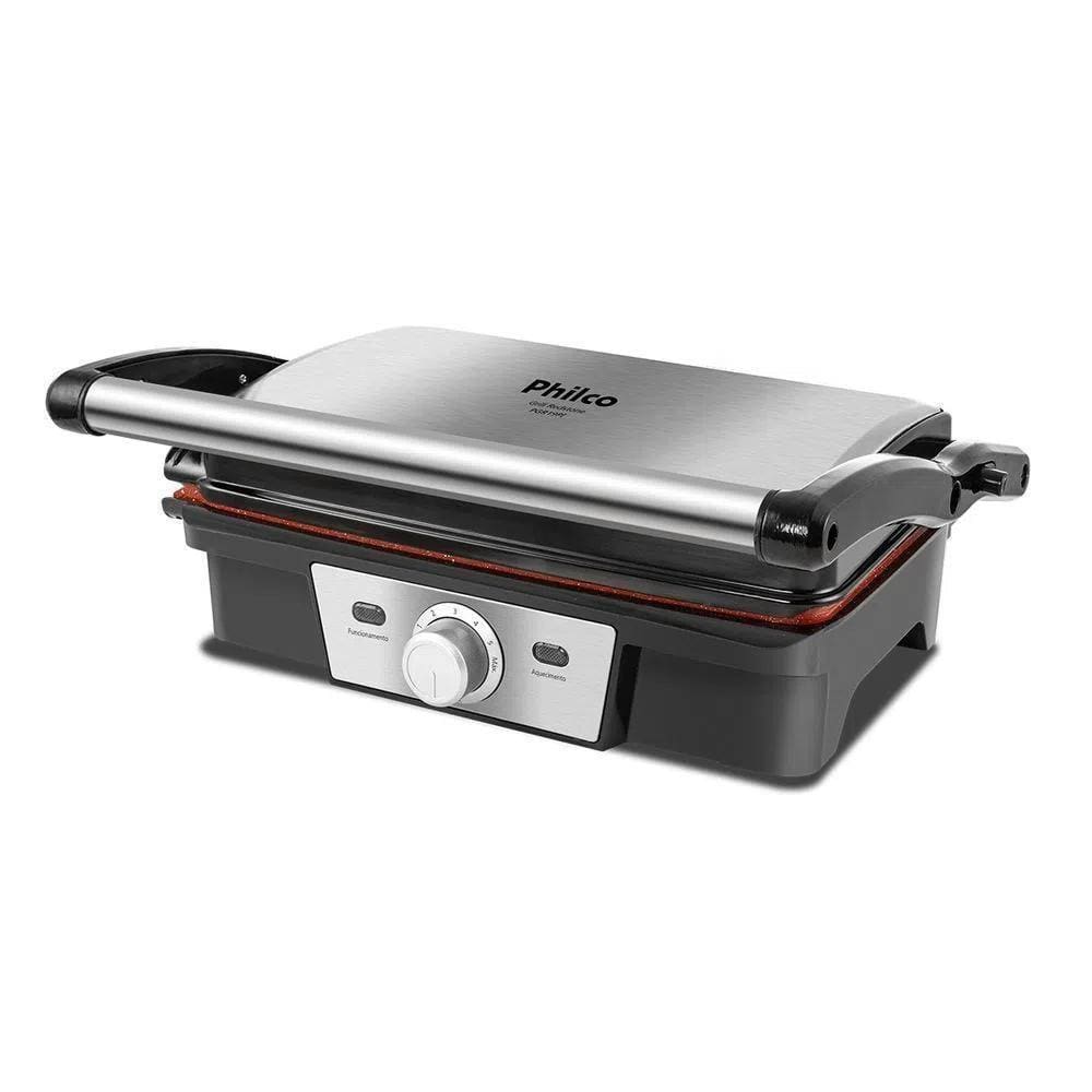 Grill Philco Pgr19Pi Inox Antiaderente Redstone 1500W